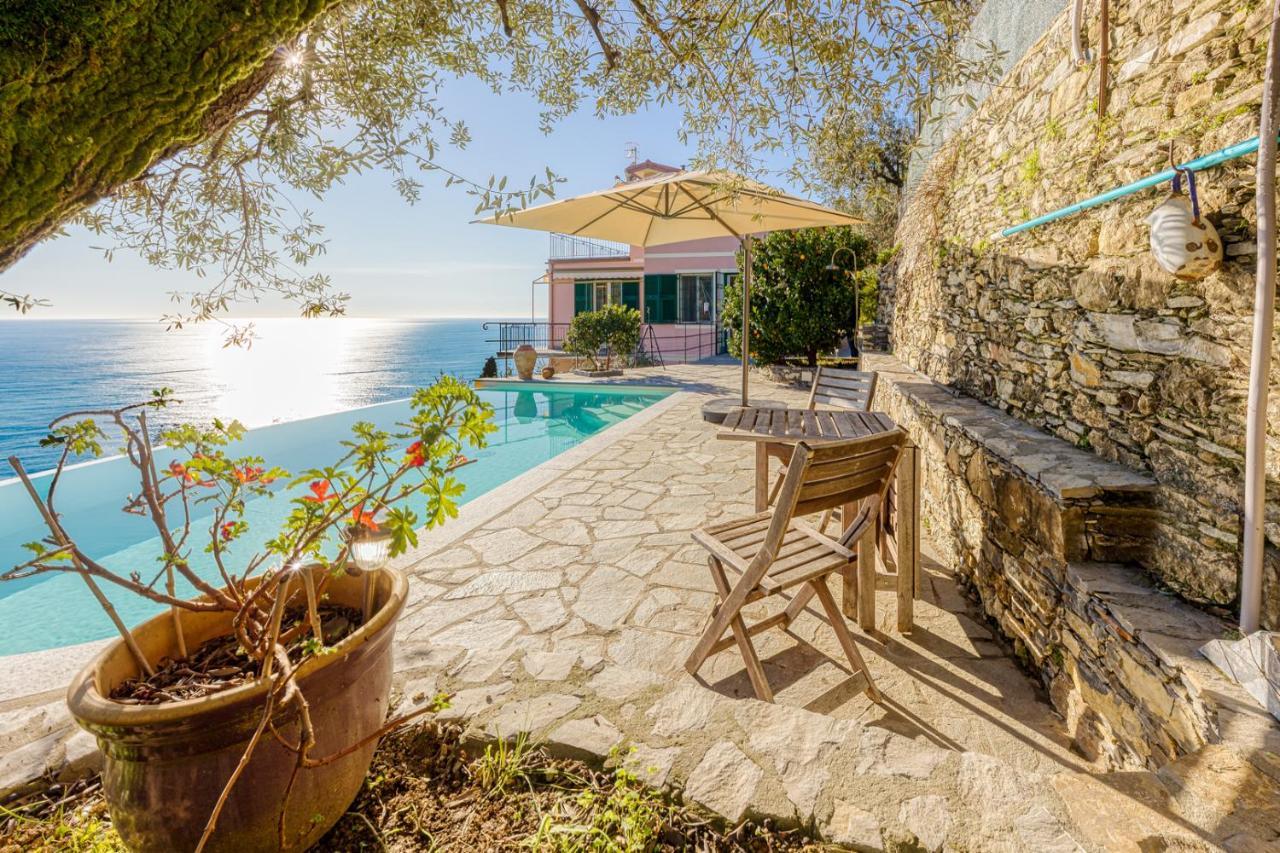 Appartement Casaviva - Ampio Trilocale Vista Mare Con Piscina - Pieve Alta à Pieve Ligure Extérieur photo
