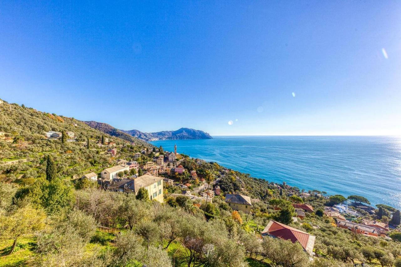 Appartement Casaviva - Ampio Trilocale Vista Mare Con Piscina - Pieve Alta à Pieve Ligure Extérieur photo