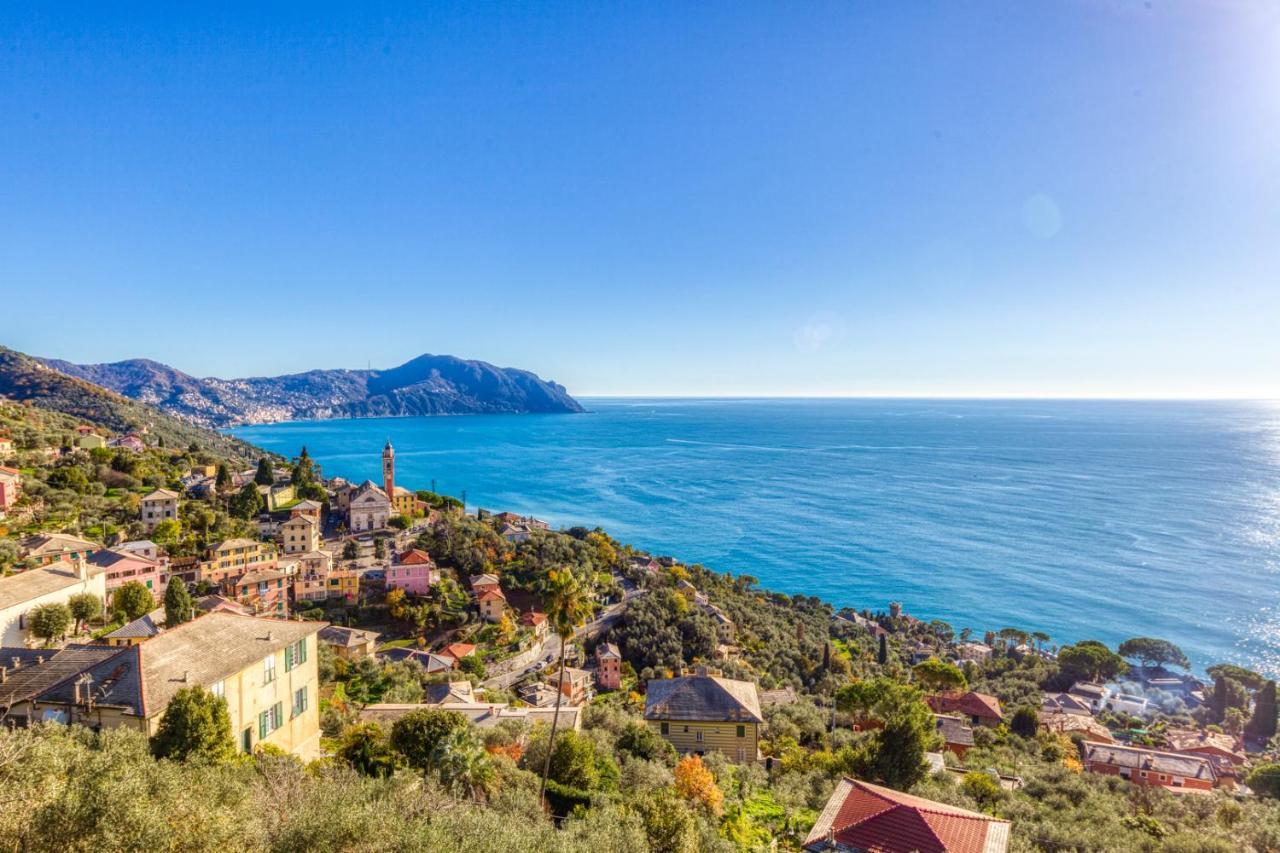 Appartement Casaviva - Ampio Trilocale Vista Mare Con Piscina - Pieve Alta à Pieve Ligure Extérieur photo
