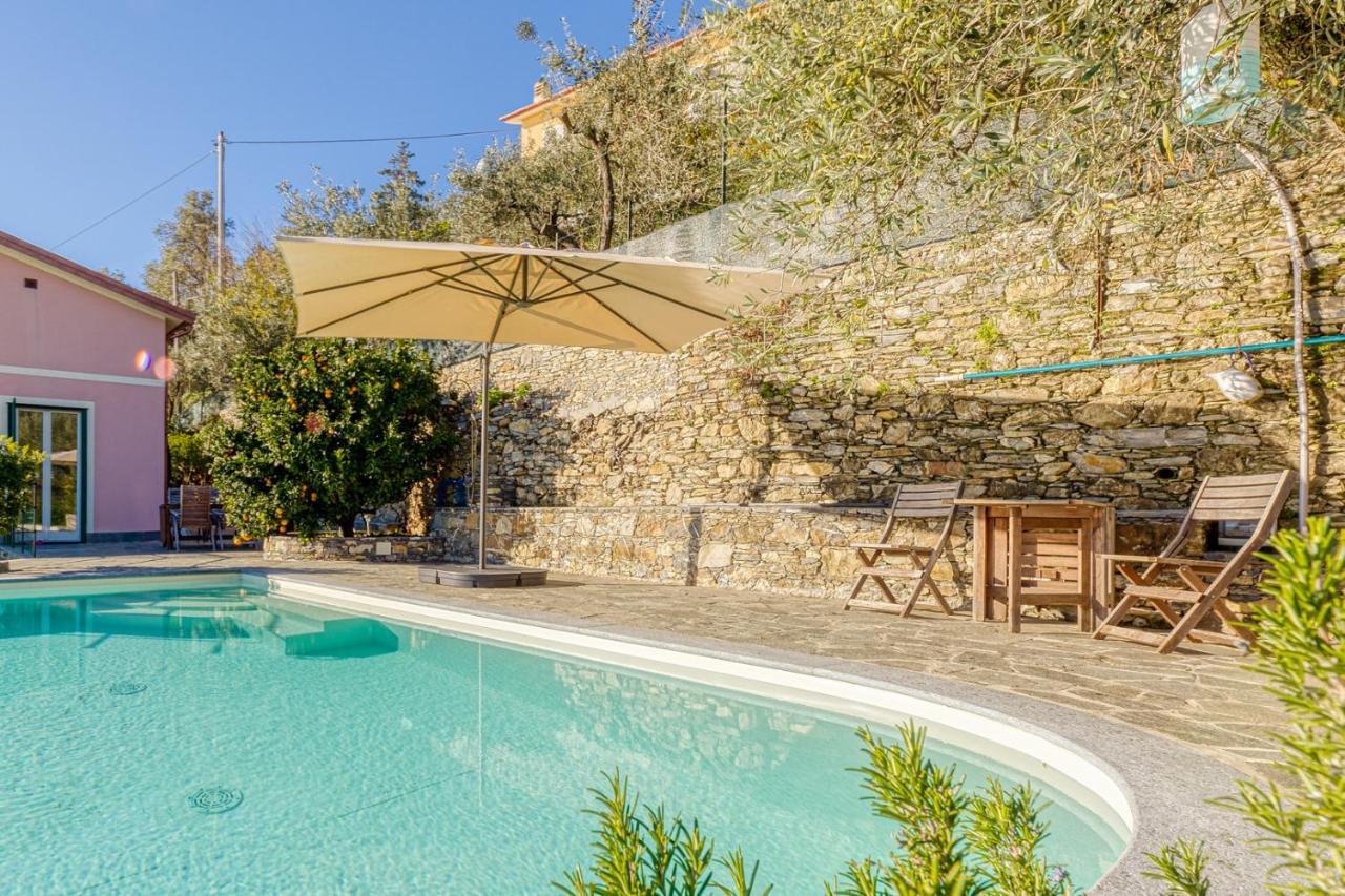 Appartement Casaviva - Ampio Trilocale Vista Mare Con Piscina - Pieve Alta à Pieve Ligure Extérieur photo