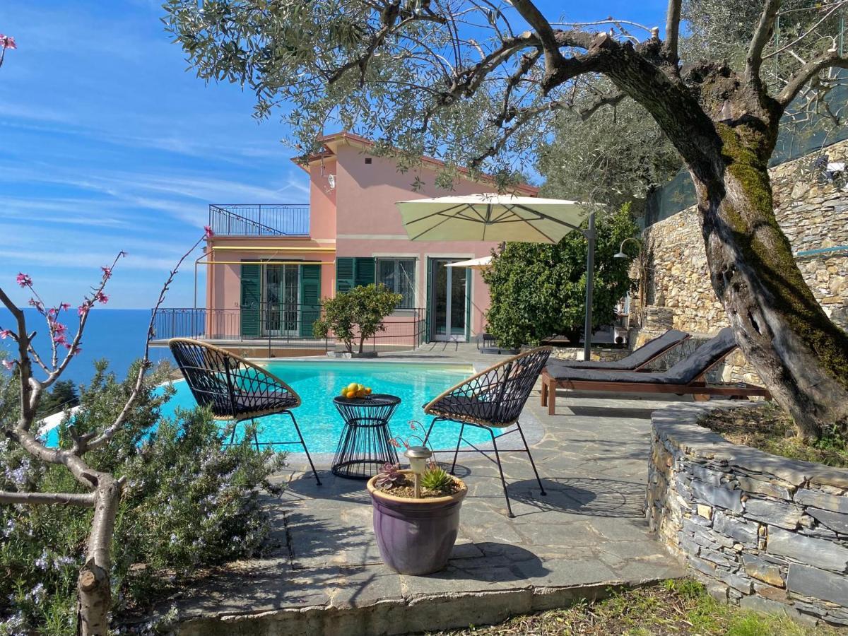 Appartement Casaviva - Ampio Trilocale Vista Mare Con Piscina - Pieve Alta à Pieve Ligure Extérieur photo