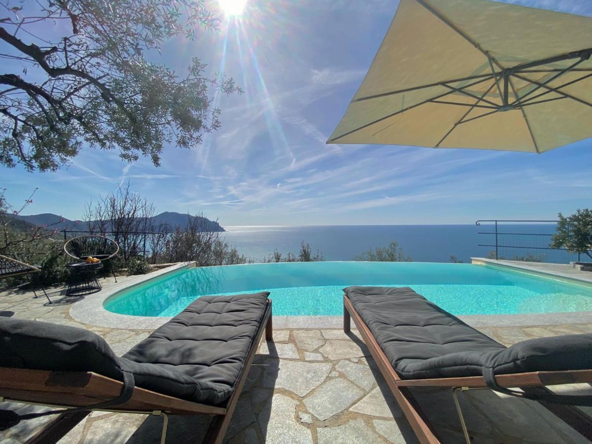Appartement Casaviva - Ampio Trilocale Vista Mare Con Piscina - Pieve Alta à Pieve Ligure Extérieur photo