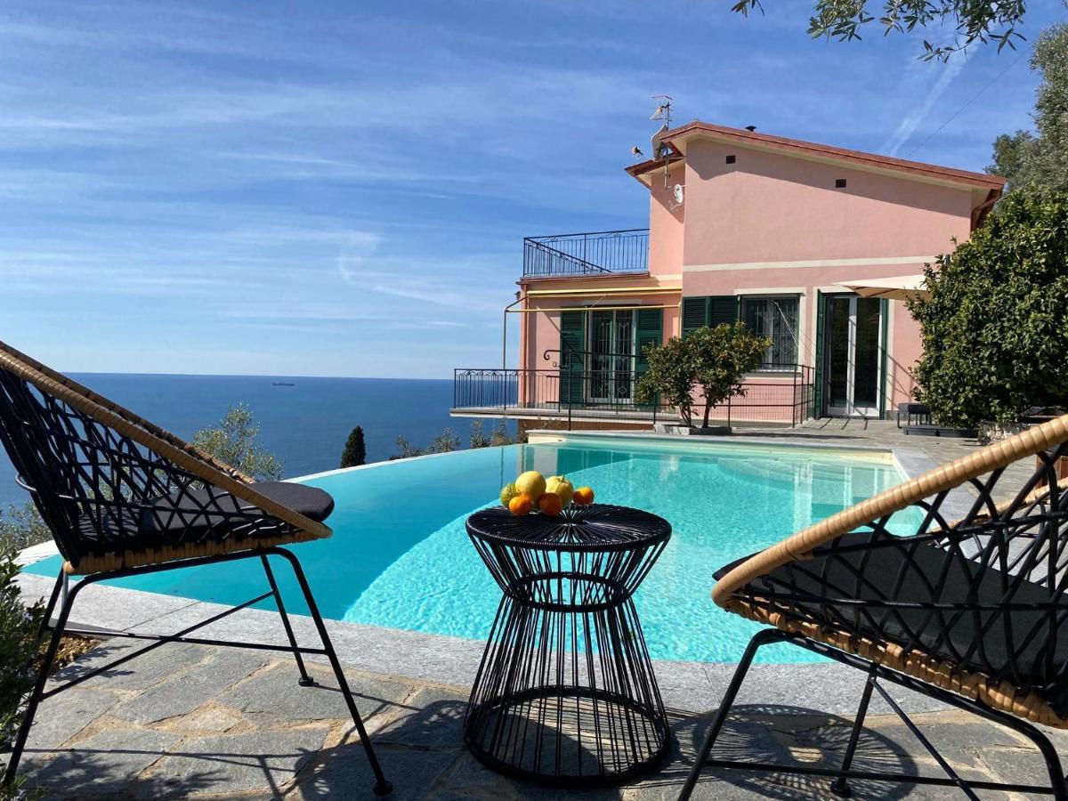 Appartement Casaviva - Ampio Trilocale Vista Mare Con Piscina - Pieve Alta à Pieve Ligure Extérieur photo