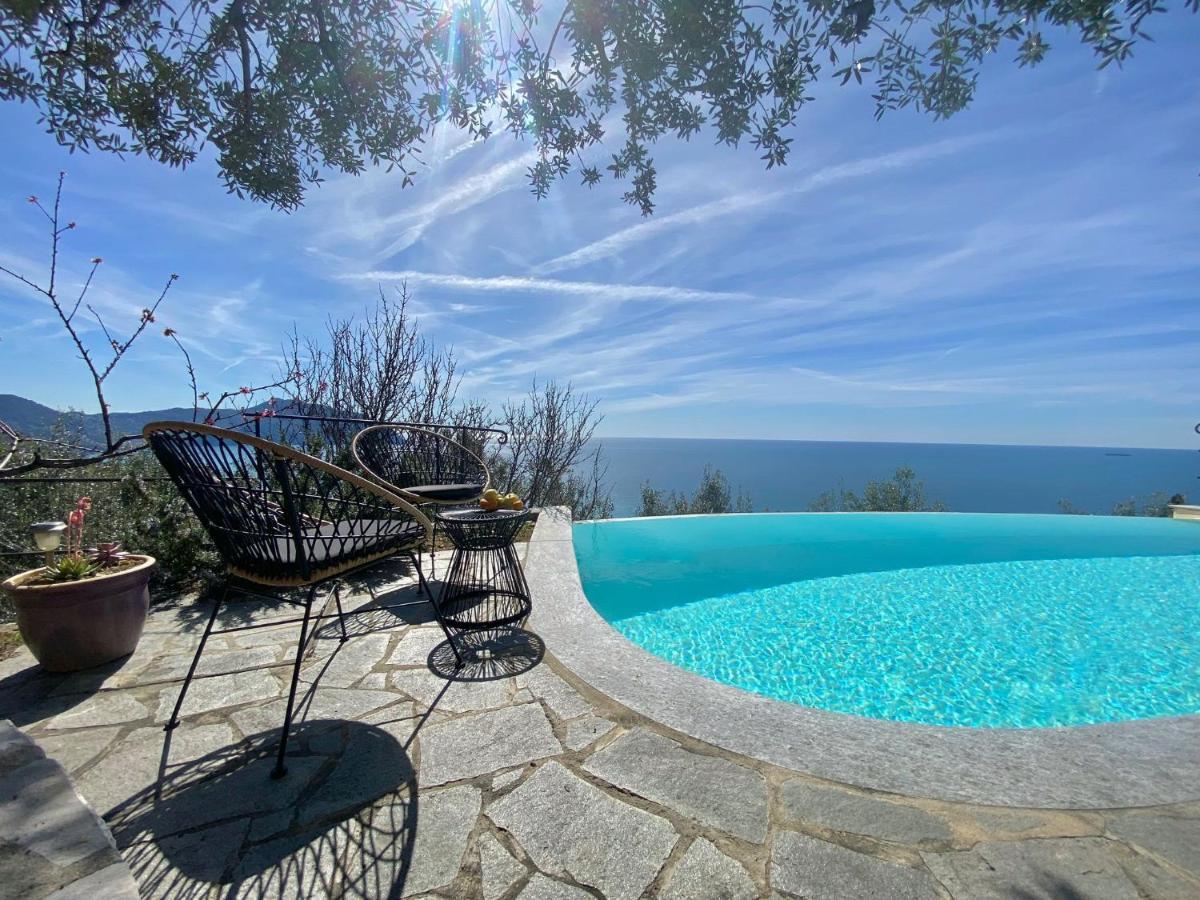 Appartement Casaviva - Ampio Trilocale Vista Mare Con Piscina - Pieve Alta à Pieve Ligure Extérieur photo